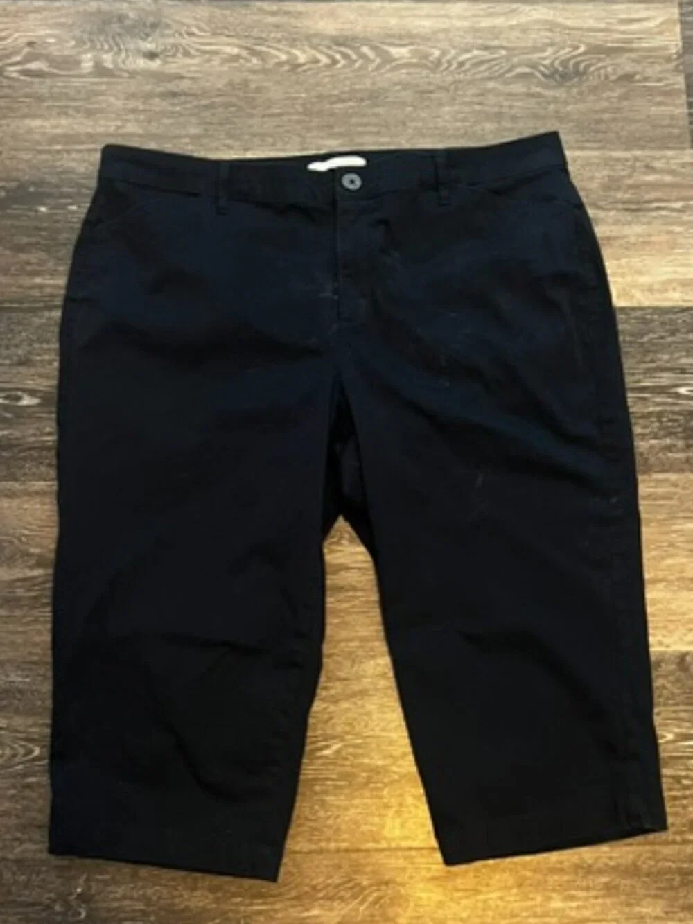Women's Gloria Vanderbilt Capri Pants, Size 16W, Navy Blue, Pockets, Great Con! - Picture 1 of 4
